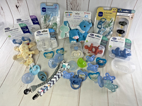 Baby boy mega lot pacifiers - mega,